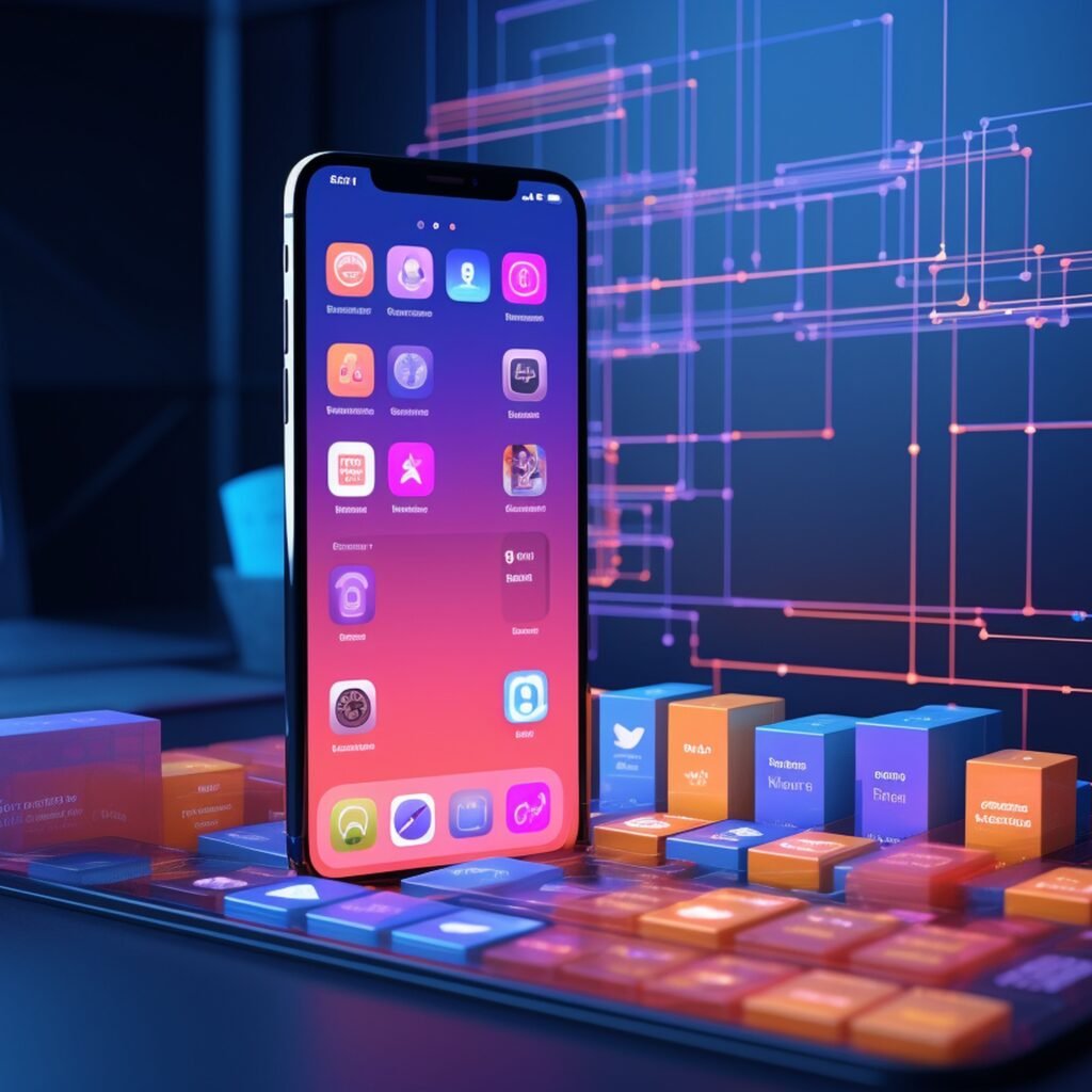 ASO (App Store Optimization) Nedir? 1 mobile app developer designing coding generative ai